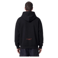 Back view of Barney Cools Scribe Crop Hood in colour Black.