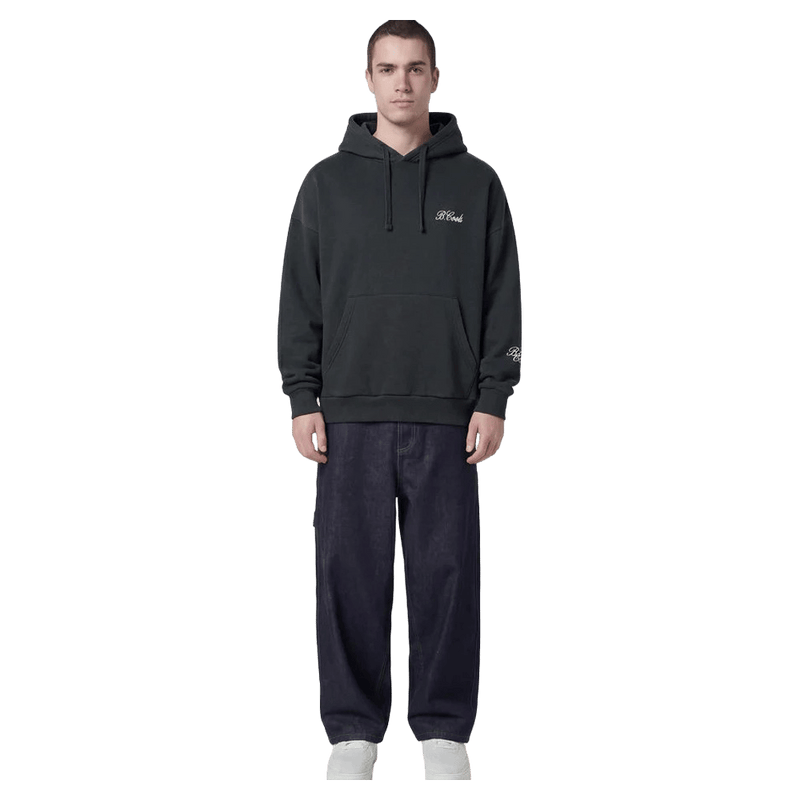 Full view of Barney Cools Eso Hood in colour Forest.