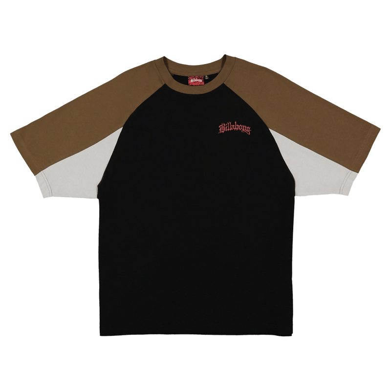 Front view of the Billabong Immortal System OG Tee in black