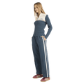 Side view of women wearing the Billabong Real Since 73 Trackpants - Womens  in Stormy