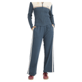 Front view of women wearing the Billabong Real Since 73 Trackpants - Womens  in Stormy