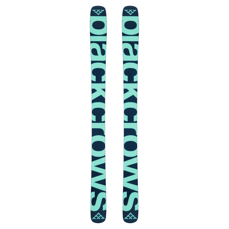 Base view of the Black Crows Atris Birdie Ski in Turquose colourway, women's model
