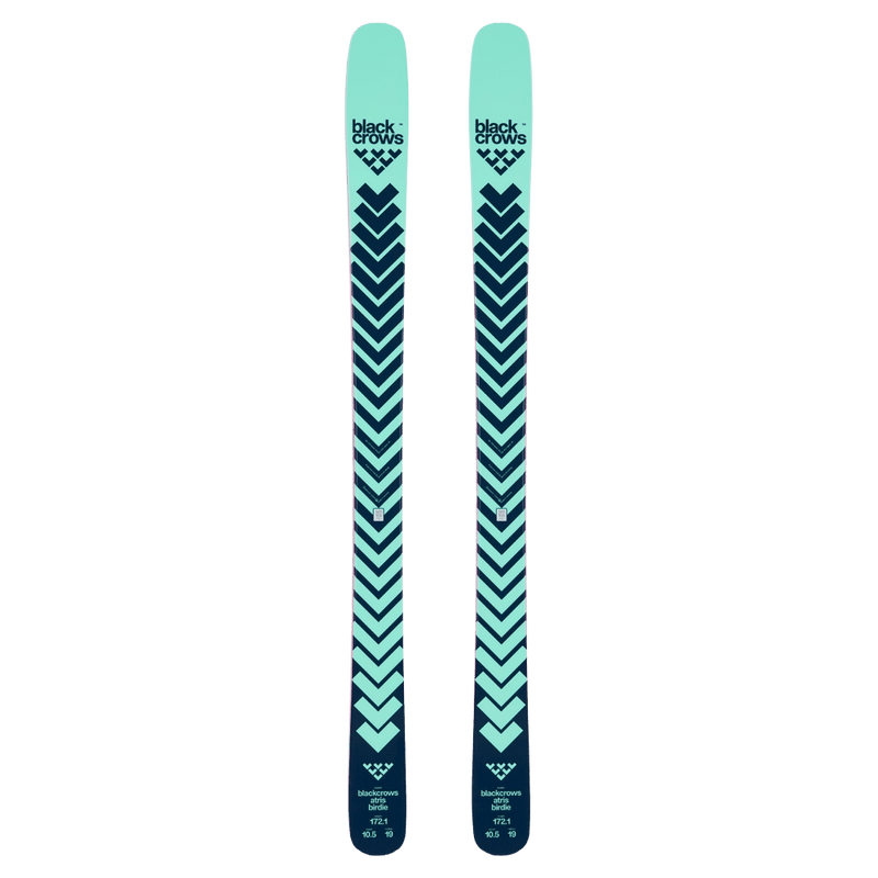 Main view of the Black Crows Atris Birdie Ski in Turquose colourway, women's model