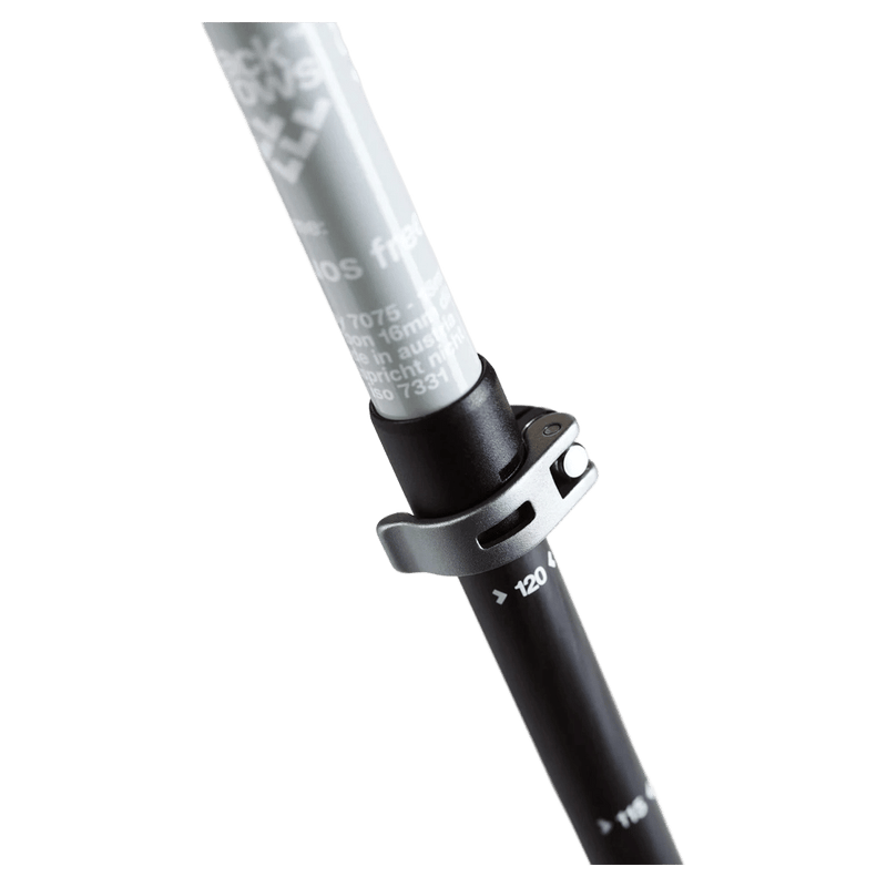 Lock view of the Black Crows DUOS Freebird Black_Grey Poles,  26/27 's model