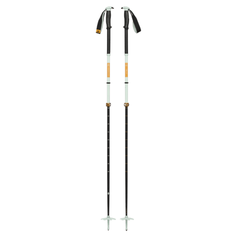 Full view of the BLACK DIAMOND Traverse Pro Foam Green Poles,  26/27 's model