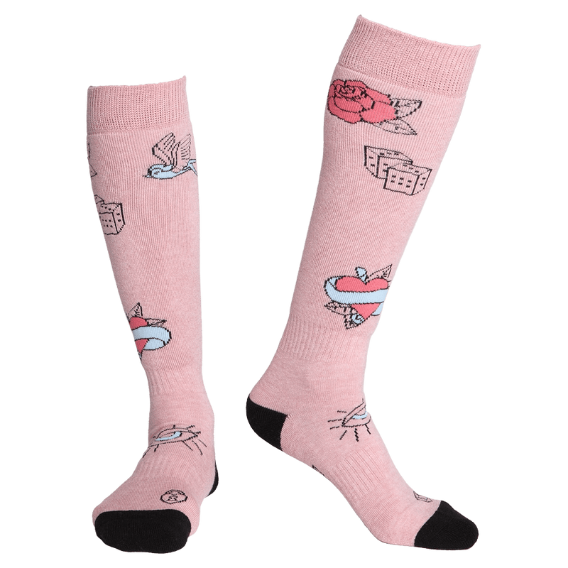 Front view of Rojo Blue Bird Dayz Sock - Womens in Lilas