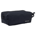 Black Burton Accessory Case travel bag with a top zipper, side carry loop, and logo patch on durable fabric.