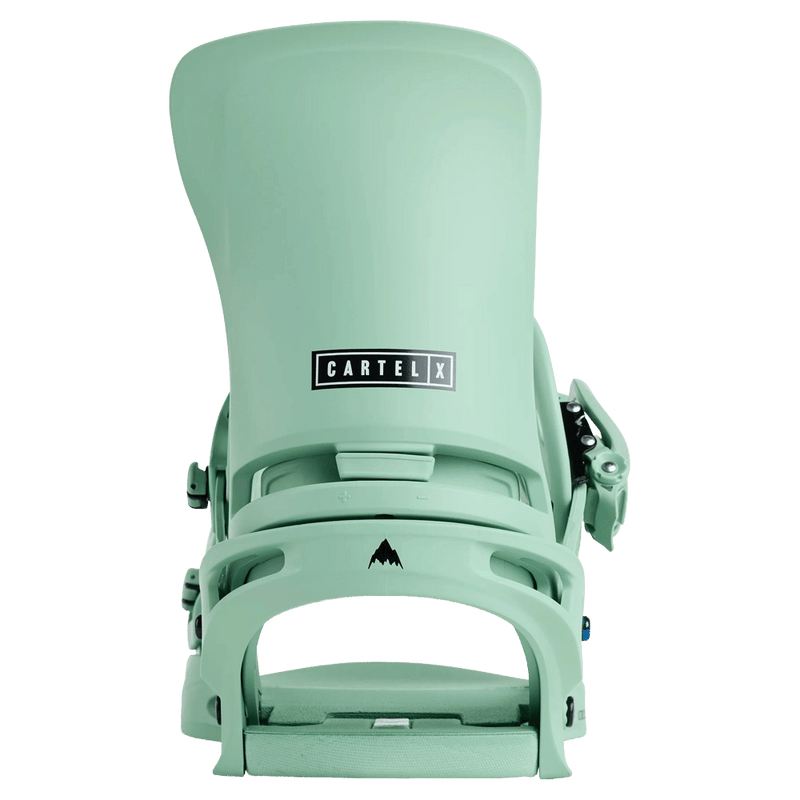 Mint Green Burton Cartel X Snowboard Bindings highback view