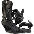 Matte black Burton Escapade EST women's snowboard binding featuring a mesh ankle strap and vented highback.