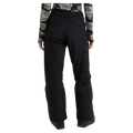 Rear view of women's black Burton Reserve Insulated Snowboard Pants with back flap pockets and a straight leg fit.