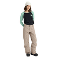 Tan Burton Reserve Insulated Snowboard Pants for women with a relaxed fit, side pockets, and belt loops.