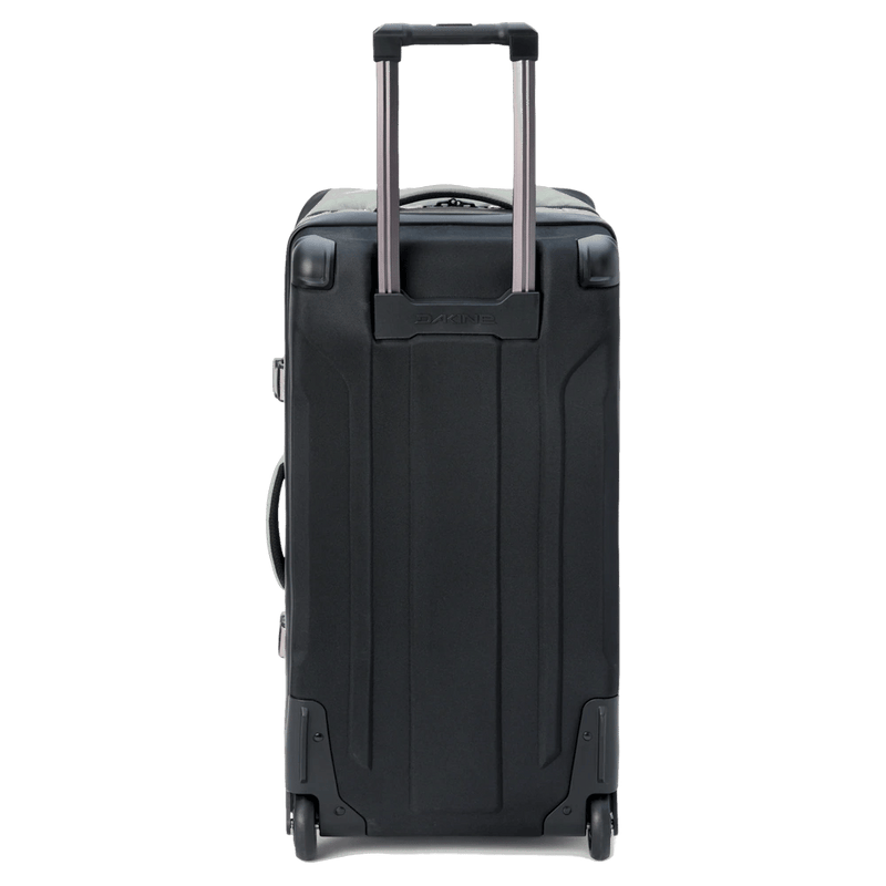 Back view of the Dakine Split Roller Bag 85L in Mulled Brasil colourway, unisex's model