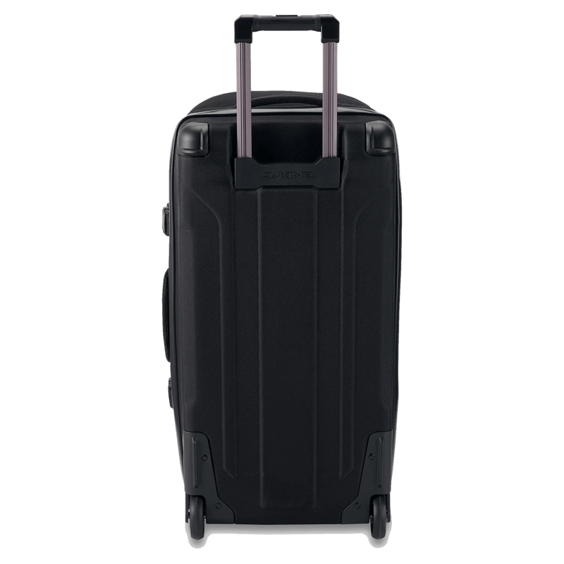 Back view of the Dakine Split Roller Bag 85L in Black colourway, unisex's model