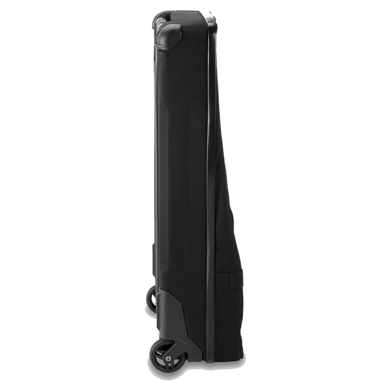 Side view of the Dakine Split Roller Bag 85L in Black colourway, unisex's model