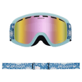 Front view of the Dragon LilD Goggles in SNOW DANCE colourway, kids's model