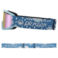 Side view of the Dragon LilD Goggles in SNOW DANCE colourway, kids's model