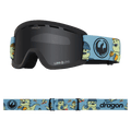 Main view of the Dragon LilD Goggles in LIL KAIJU and DARK SMOKE colourway, kids's model