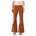 Front full view of women in Eastcoast Flare Deco Jeans in colour Teddy