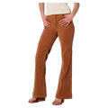 Front full view of women in Eastcoast Flare Deco Jeans in colour Teddy