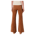 Back full view of women in Eastcoast Flare Deco Jeans in colour Teddy