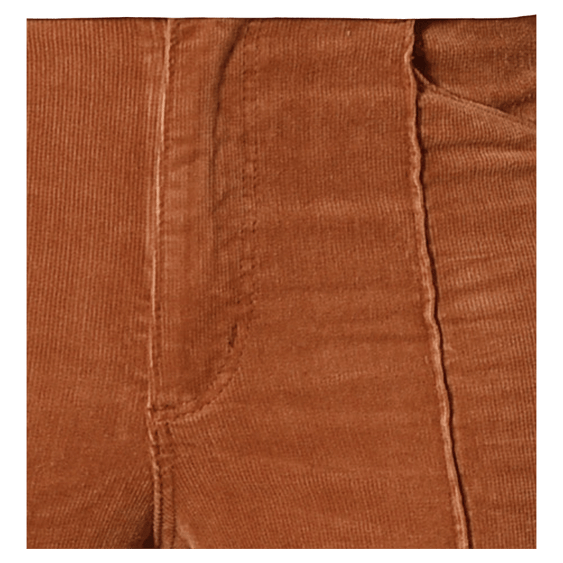 Fabric view of the Eastcoast Flare Deco Jeans in colour Teddy