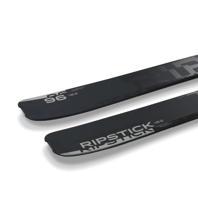 Tail view of the Elan Ripstick 96 Black Edition Skis,  26/27 unisex's model