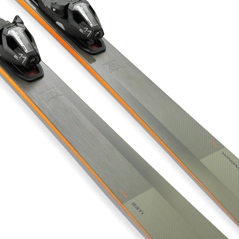 Detail view of the Elan Wingman 83 TI Skis,  26/27 unisex's model