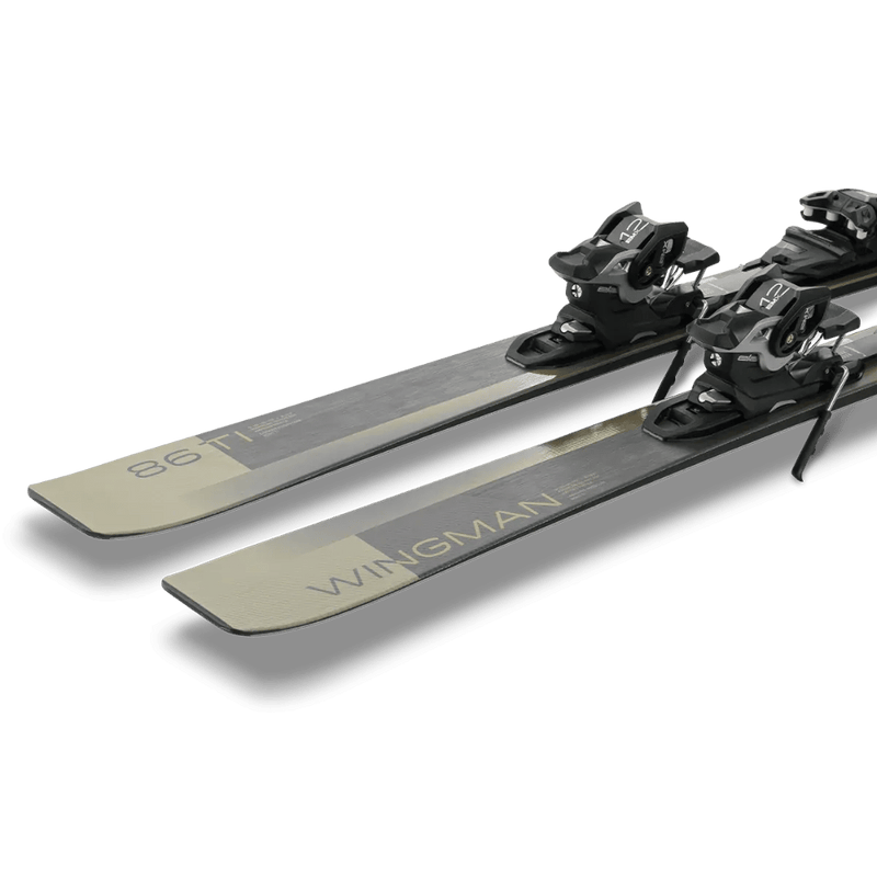 Tail view of the Elan Wingman 86 TI Skis,  26/27 unisex's model