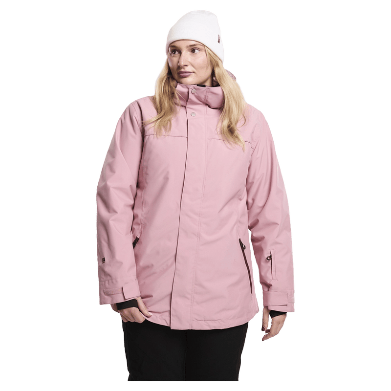 Front view of women wearing the Rojo Eras Ski Jacket - Womens  - in colour Lilas