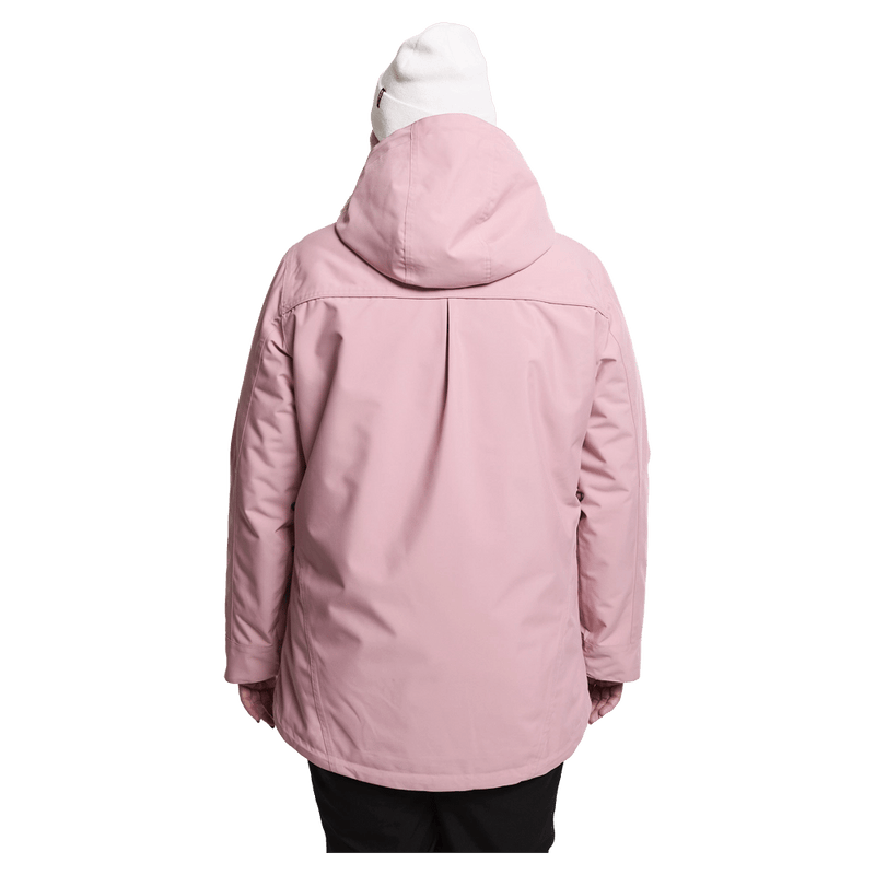 Back view of women wearing the Rojo Eras Ski Jacket - Womens  - in colour Lilas