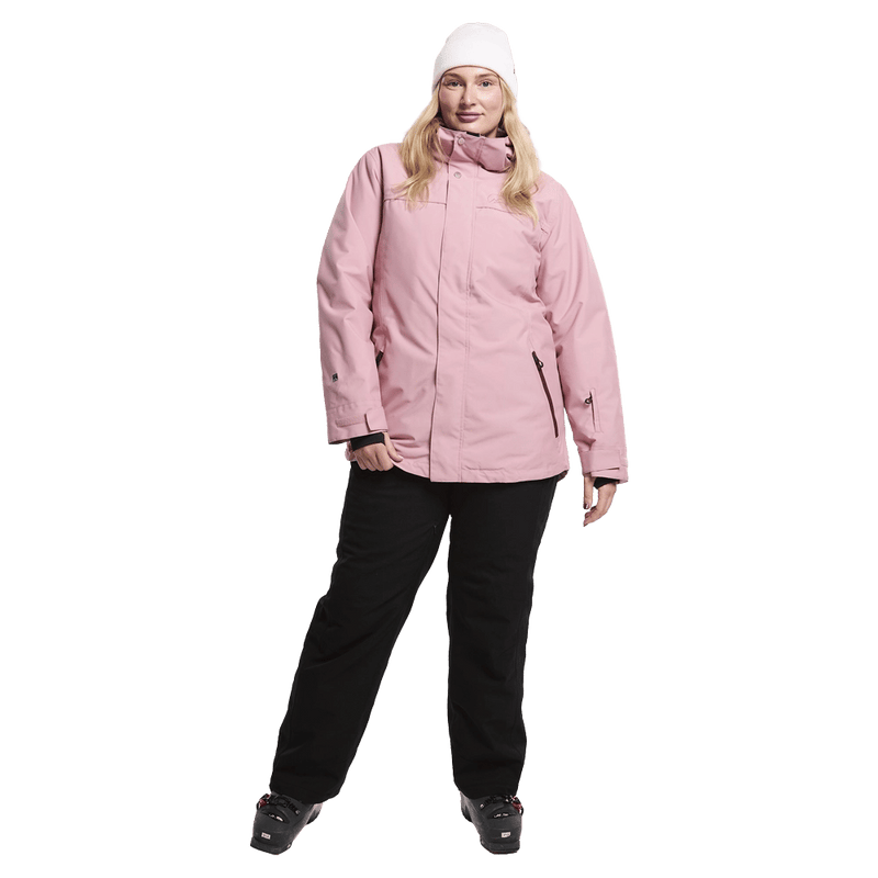 Front view of women wearing the Rojo Eras Ski Jacket - Womens  - in colour Lilas