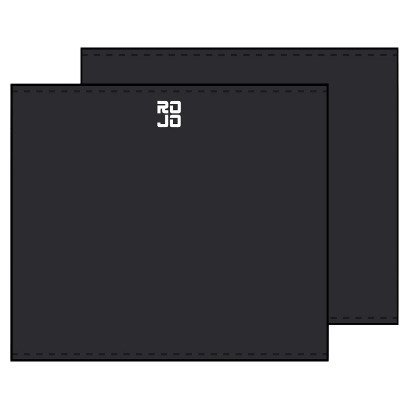 Main view of Rojo Double Layer Neckwarmer - Kids in colour True Black.