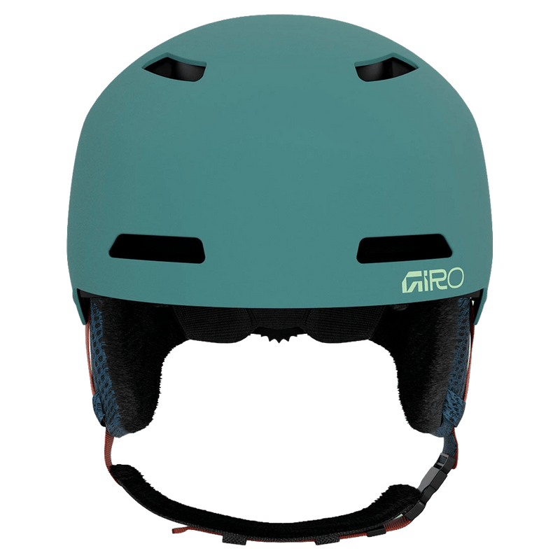Front view of the Giro Crue MIPS Helmet in Namuk Jade Green colourway, KIDS's model