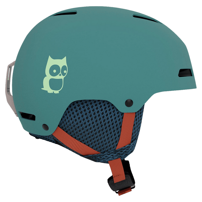 Side view of the Giro Crue MIPS Helmet in Namuk Jade Green colourway, KIDS's model