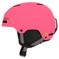 Side view of the Giro Crue MIPS Helmet in Matte Neon Pink colourway, KIDS's model