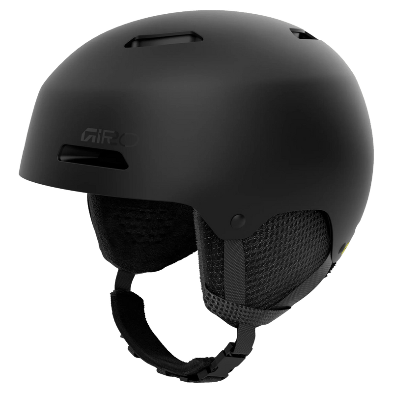 Main view of the Giro Crue MIPS Helmet in Matte Black colourway, KIDS's model
