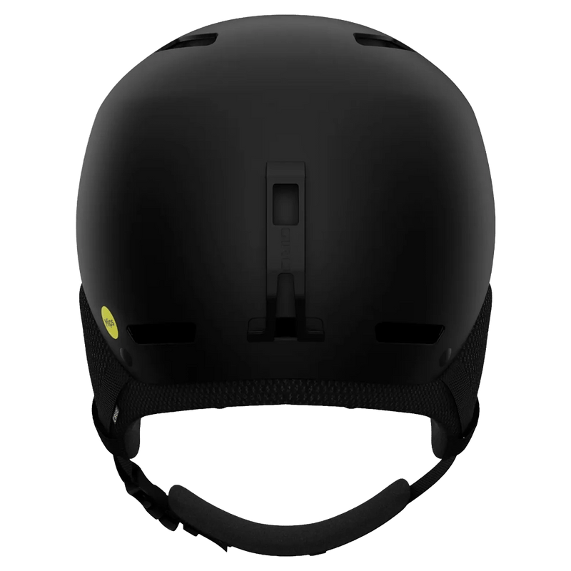 Back view of the Giro Crue MIPS Helmet in Matte Black colourway, KIDS's model