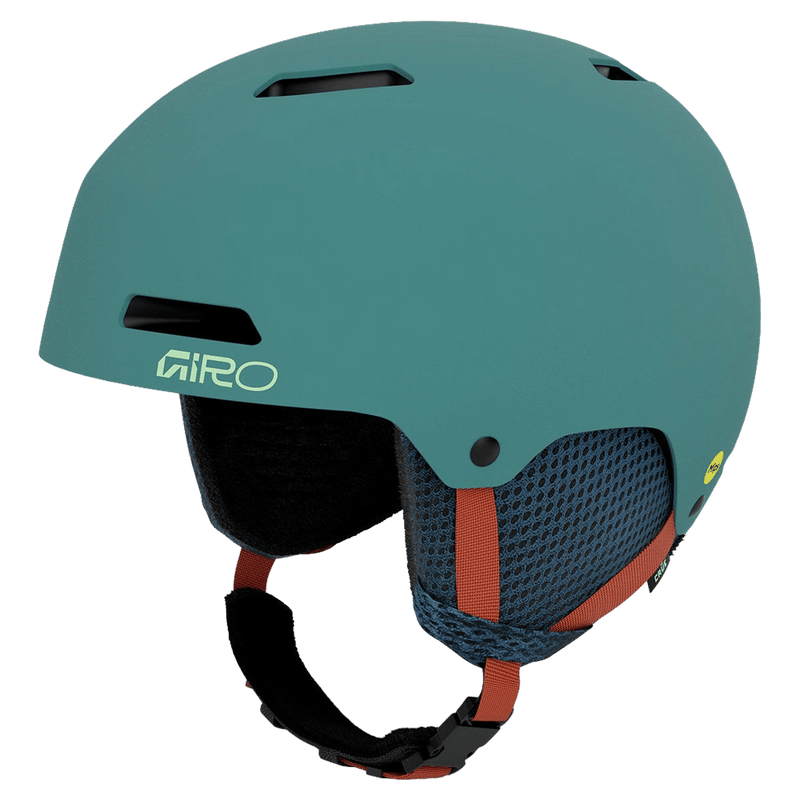 Main view of the Giro Crue MIPS Helmet in Namuk Jade Green colourway, KIDS's model