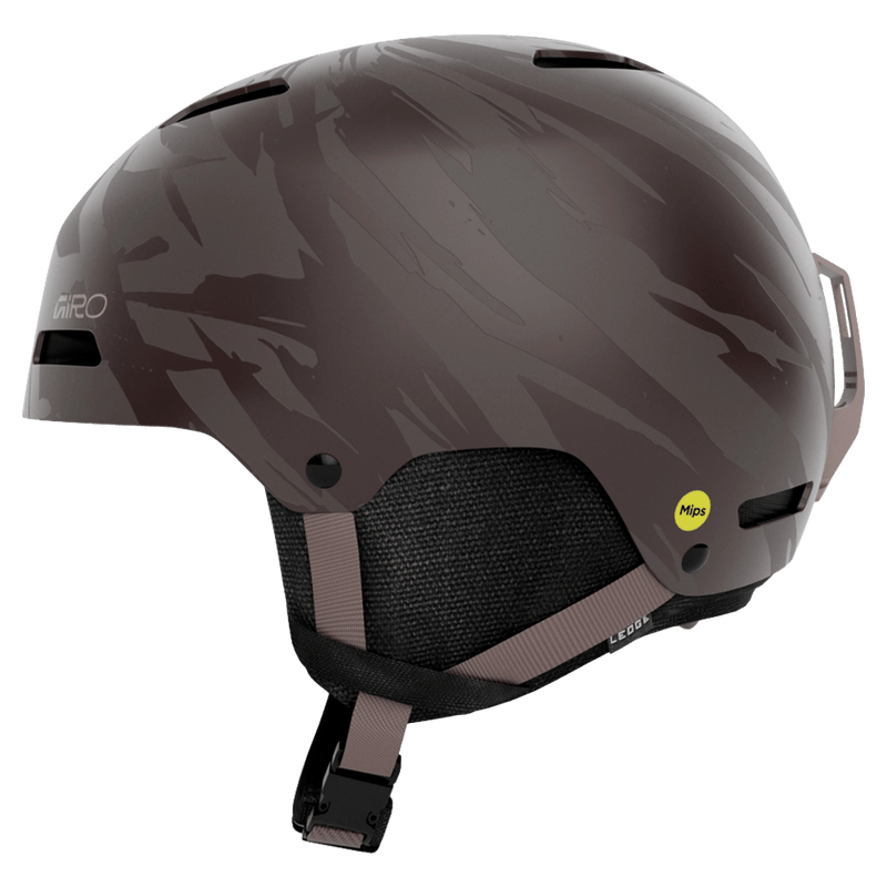 Side view of the Giro Ledge FIT Helmet in Canyon Clay Trench colourway, unisex's model
