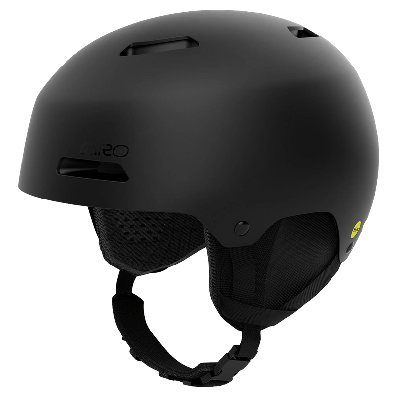 Main view of the Giro Ledge FIT Helmet in Matte Black colourway, unisex's model