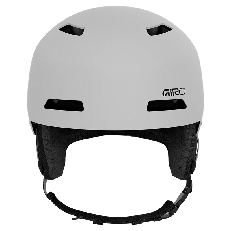 Front view of the Giro Ledge MIPS AF Helmet in Matte White colourway, unisex's model