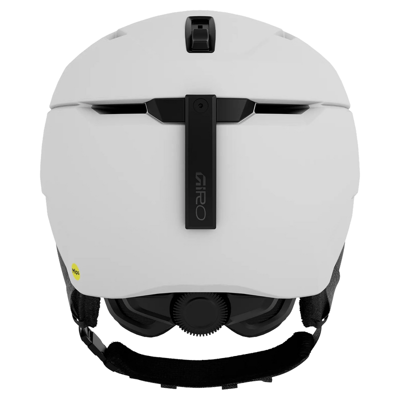Back view of the Giro NEO II Helmet in Matte White colourway, unisex's model