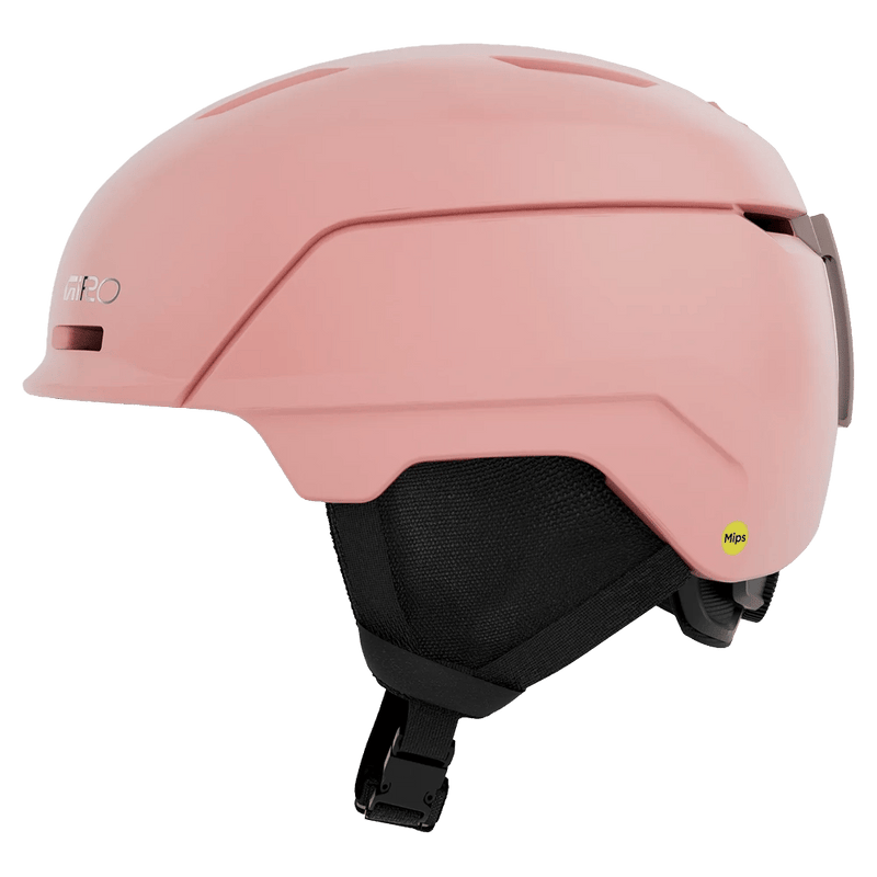 Side view of the Giro NEO II Helmet in Matte Petal Pearl colourway, unisex's model