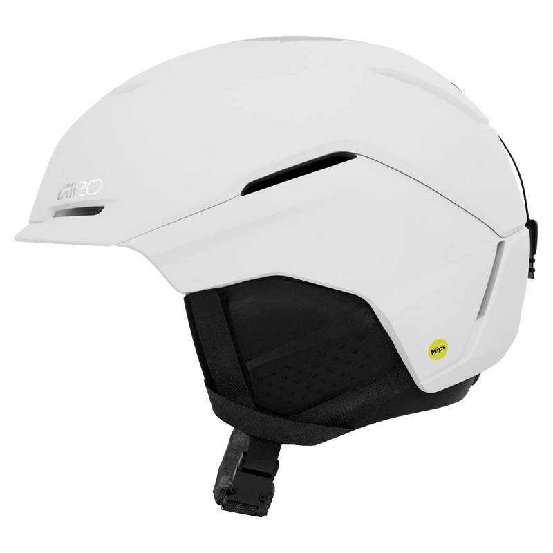 Side view of the Giro Tenent MIPS Helmet in Matte White colourway, unisex's model
