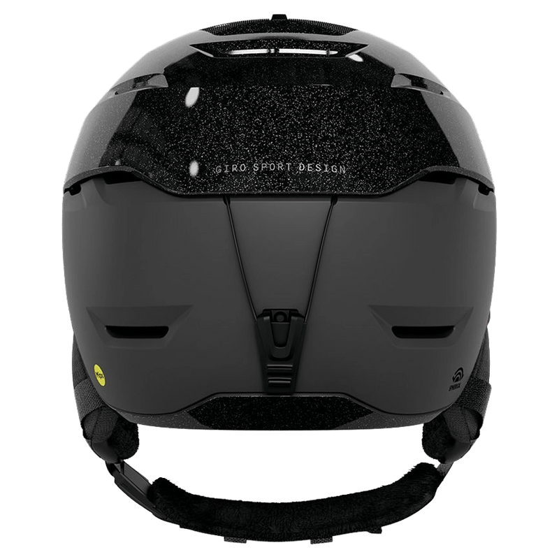 Back view of the Giro Tor MIPS Helmet in Gloss Matte Pearl White colourway, unisex's model