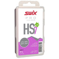 Front view of the packages Swix High Speed 7 Non Fluoro Glide Wax in 60g