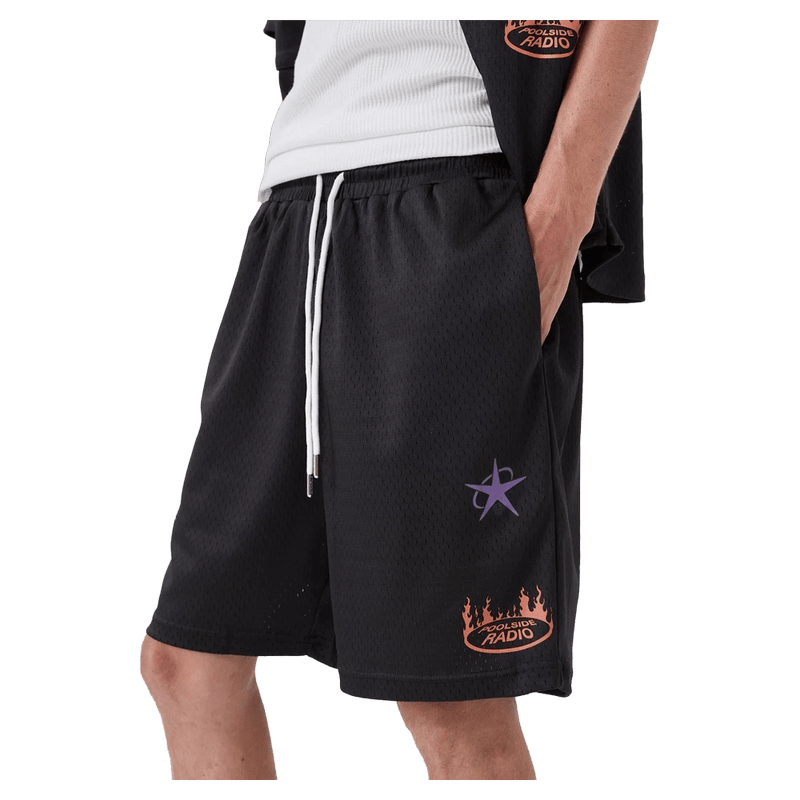 View of Barney Cools NWO Shorts in colour Black.