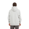 Back view of the XTM Hyams Hoodie in Light Grey colourway, unisex's model