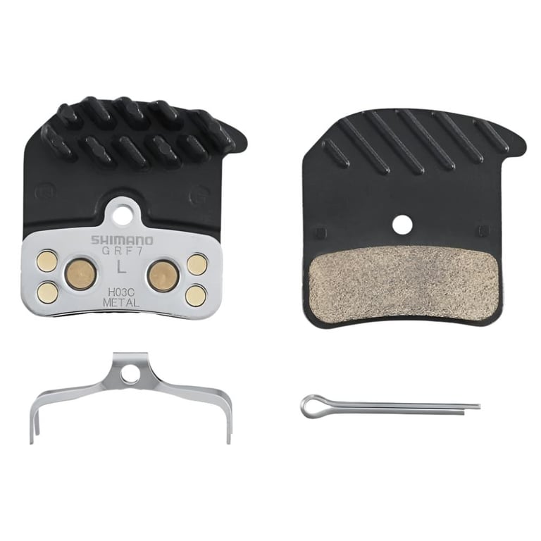 Bike Metal Pad & Spring H03C w/ Fin BR-M820