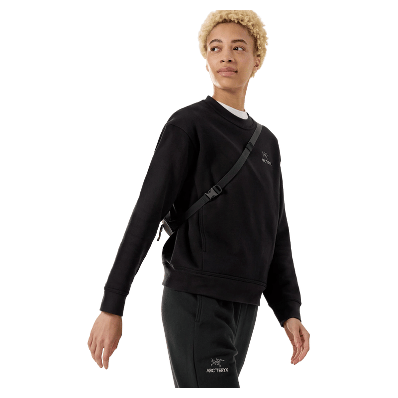 View if Arcteryx Emblem Fleece Crew - Womens in colour Black.